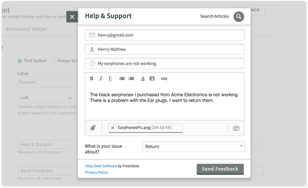 Ask your helpdesk for visual data