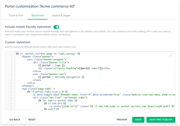 View insights at a glance