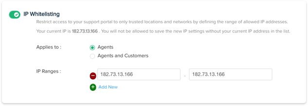 IP Whitelisting 