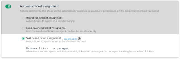 Skill based ticket routing 
