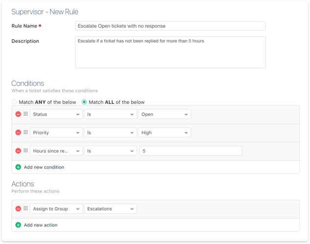 Setup escalation and reminder workflows