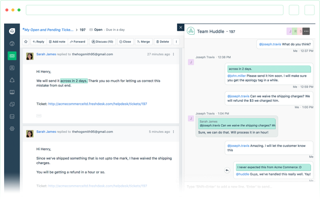 Collaboration in Freshdesk