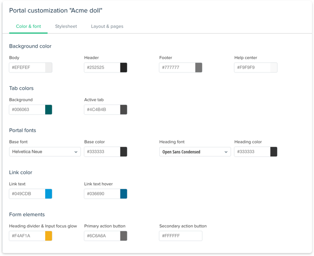 Separate mailboxes, knowledge bases and communities for each product