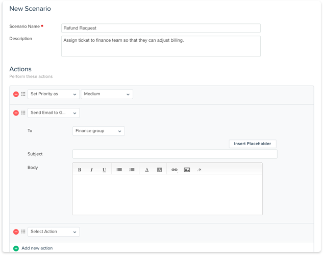 Scenario automations