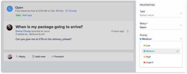 Prioritize tickets on the basis of their importance 