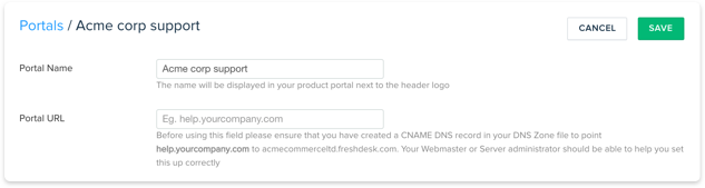 Rebrand portal with custom
