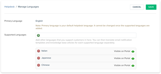 Automatic language detection 