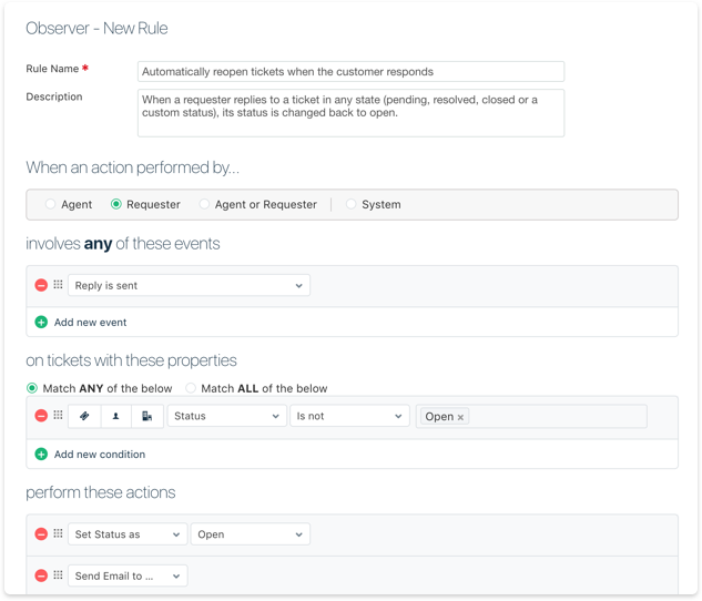 Automate processes to resolve tickets quicker