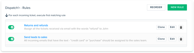 Automatic ticket routing 
