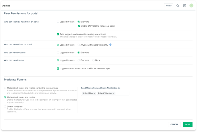 Moderate your community forums
