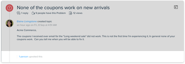 Track discussion on your forums